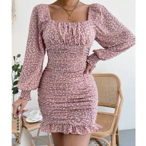 Ruched bodycon dress